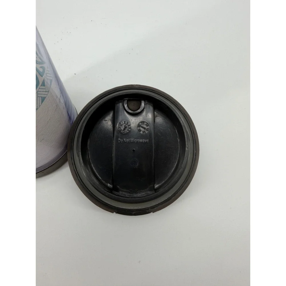 Starbucks Hawaii Tumbler Tribal Turtle 16oz Brown Teal Plastic Travel Mug Unisex